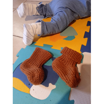 Chaussons adaptés plâtres et attelles