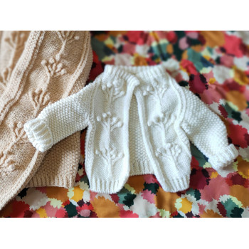 Kit "je tricote le gilet bébé pour aller au bal"