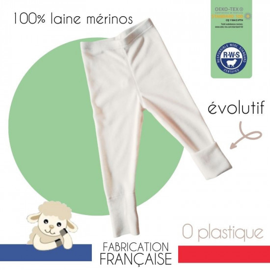 Pantalon Legging Evolutif 100% mérinos