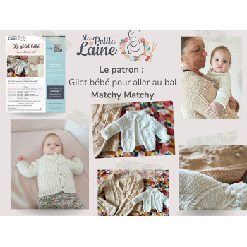 Patron gilet bébé kit à tricoter